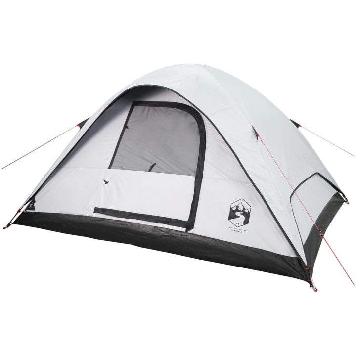 Familjetält 6 personer vit mörkläggningstyg vattentätt vidaXL 270 x 210 x 145 cm – bild 4