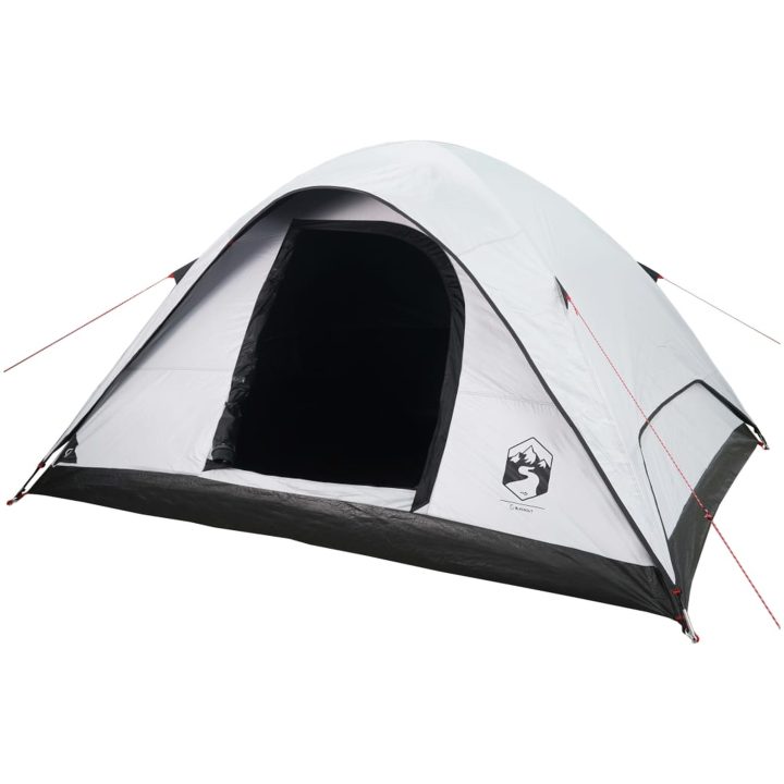 Familjetält 6 personer vit mörkläggningstyg vattentätt vidaXL 270 x 210 x 145 cm – bild 5
