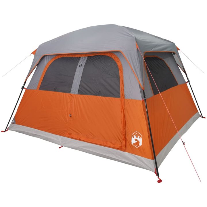 Familjetält cabin 6 personer orange vattentätt vidaXL 6 - Person – bild 4