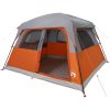 Familjetält cabin 6 personer orange vattentätt vidaXL 6 - Person – miniatyr 5