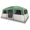 Familjetält cabin 9 personer grön vattentätt vidaXL 9 - Person – miniatyr 2