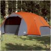 Familjetält Crossvent 8 personer orange vattentätt vidaXL 8 - Person – miniatyr 1