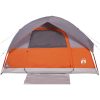 Familjetält kupol 6 person orange vattentätt vidaXL 6 - Person – miniatyr 5
