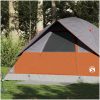 Familjetält kupol 6 person orange vattentätt vidaXL 6 - Person – miniatyr 1