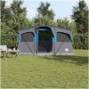 Familjetält med fönster Dome Blå 10-personers Vattentåligt vidaXL 435 x 255 x 216 cm – miniatyr 4