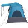 Familjetält med fönster Kuppel Blå 4-personers Vattentät vidaXL Medium – miniatyr 6