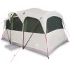 Familjetält med Fönster Kuppel Grön 10-Pers Waterproof vidaXL 10 - Personers – miniatyr 3