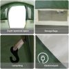Familjetält med fönster tunnel grön vattentätt vidaXL 8 - Personers – miniatyr 9