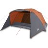Familjetält med veranda 6 person grå och orange vattentätt vidaXL 6 - Person – miniatyr 2