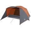 Familjetält med veranda 6 person grå och orange vattentätt vidaXL 6 - Person – miniatyr 4