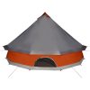 Familjetält tipi 10 person grå och orange vattentätt vidaXL 10 - Person – miniatyr 9