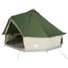 Familjetält tipi 10 personer grön vattentätt vidaXL 10 - Person – miniatyr 2