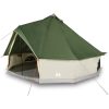 Familjetält tipi 10 personer grön vattentätt vidaXL 10 - Person – miniatyr 4