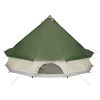 Familjetält tipi 10 personer grön vattentätt vidaXL 10 - Person – miniatyr 9