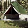 Familjetält tipi 10 personer grön vattentätt vidaXL 10 - Person – miniatyr 1