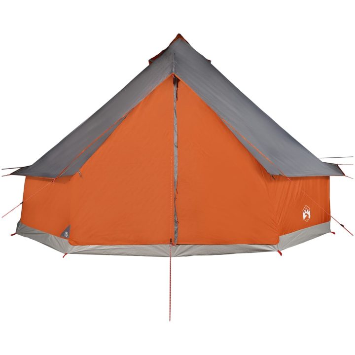 Familjetält tipi 12 person grå och orange vattentätt vidaXL 12 - Person – bild 6