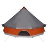 Familjetält tipi 12 person grå och orange vattentätt vidaXL 12 - Person – miniatyr 9