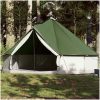 Familjetält tipi 12 personer grön vattentätt vidaXL 12 - Person – miniatyr 1