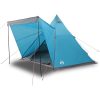 Familjetält tipi 6 personer blå vattentätt vidaXL 6 - Person – miniatyr 2