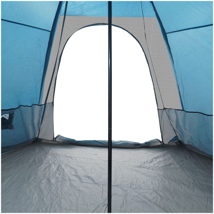 Familjetält tipi 6 personer blå vattentätt vidaXL 6 - Person – bild 10
