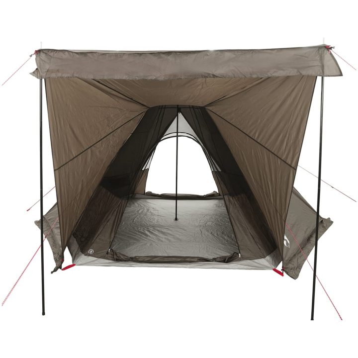 Familjetält tipi 6 personer brun vattentätt vidaXL 6 - Person – bild 5