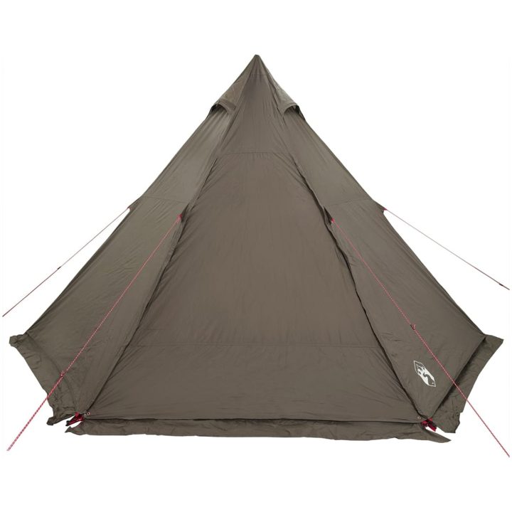 Familjetält tipi 6 personer brun vattentätt vidaXL 6 - Person – bild 6