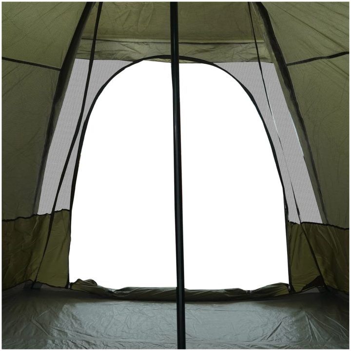 Familjetält tipi 6 personer brun vattentätt vidaXL 6 - Person – bild 10