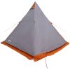 Familjetält tipi 6 personer grå vattentätt vidaXL 6 - Person – miniatyr 7