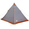 Familjetält tipi 6 personer grå vattentätt vidaXL 6 - Person – miniatyr 8