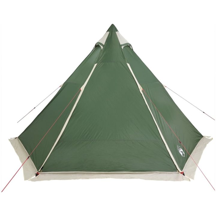 Familjetält tipi 6 personer grön vattentätt vidaXL 6 - Person – bild 6