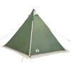 Familjetält tipi 6 personer grön vattentätt vidaXL 6 - Person – miniatyr 8