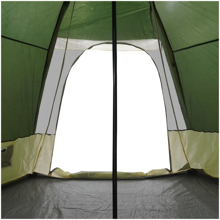 Familjetält tipi 6 personer grön vattentätt vidaXL 6 - Person – bild 10