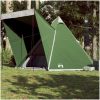Familjetält tipi 6 personer grön vattentätt vidaXL 6 - Person – miniatyr 1