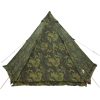 Familjetält tipi 6 personer kamouflage vattentätt vidaXL 6 - Person – miniatyr 6