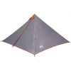 Familjetält tipi 7 person grå och orange vattentätt vidaXL – miniatyr 4