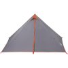 Familjetält tipi 7 person grå och orange vattentätt vidaXL – miniatyr 5