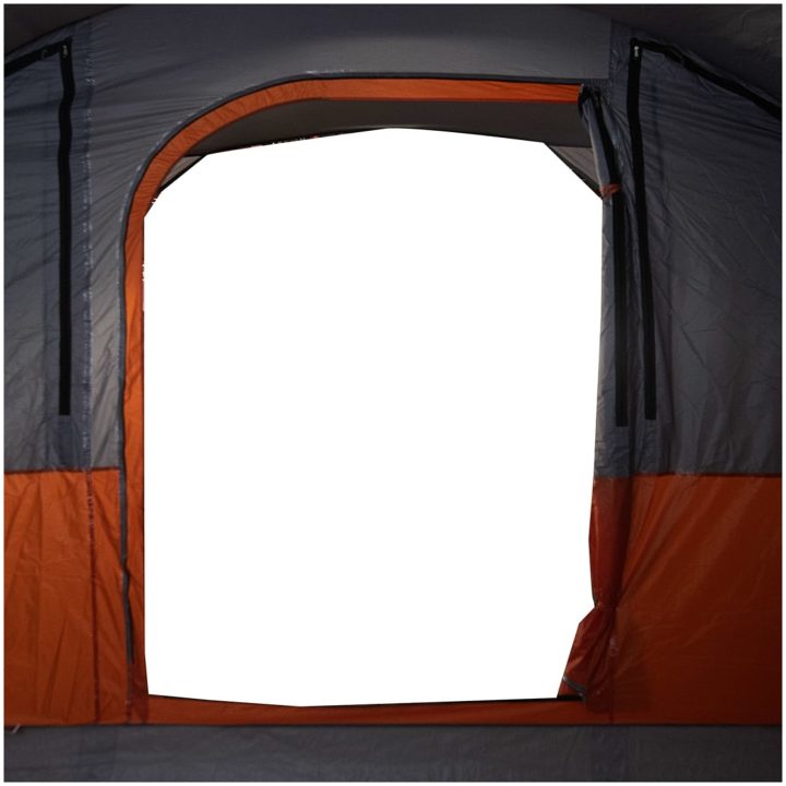 Familjetält tunnel 7 person grå och orange vattentätt vidaXL 7 - Person – bild 10