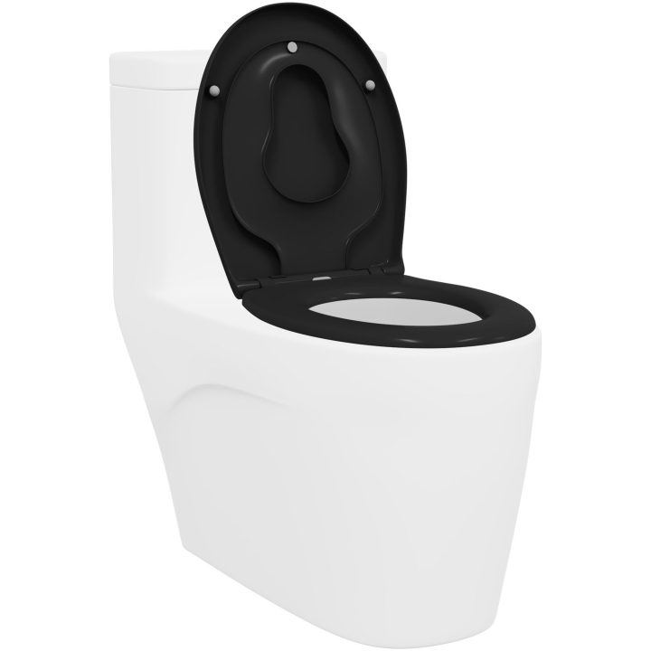 Familjetoalettstol med barnstol Snabbavkoppling Duroplast vidaXL 37 x 44,5 x 4 cm – bild 3