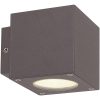 Fasadarmatur Cube, 2x3W, LED, Mörkgrå, IP54 MALMBERGS – miniatyr 1