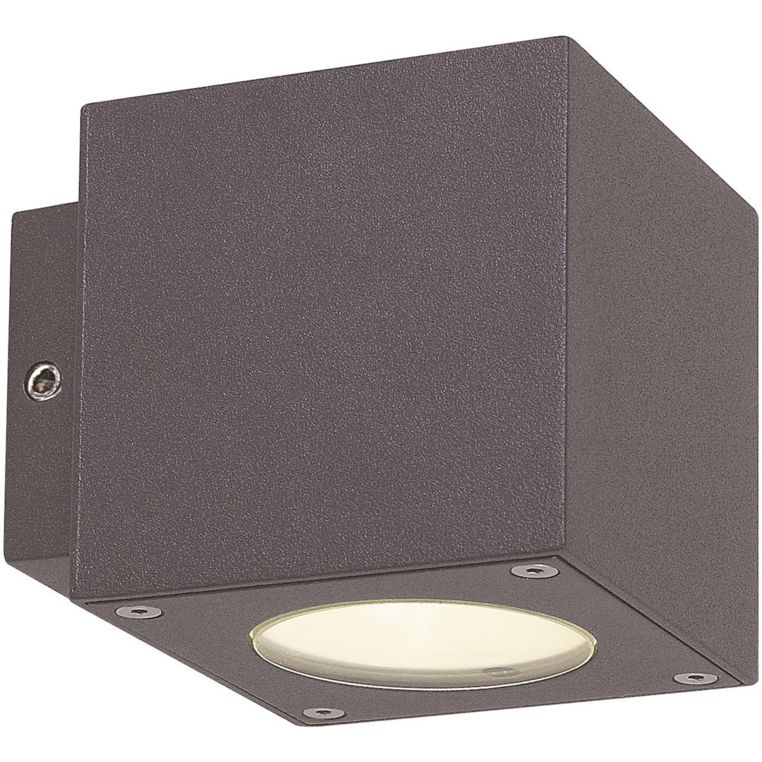 Fasadarmatur Cube, 2x3W, LED, Mörkgrå, IP54 MALMBERGS