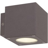 Fasadarmatur Cube, 2x3W, LED, Mörkgrå, IP54 MALMBERGS