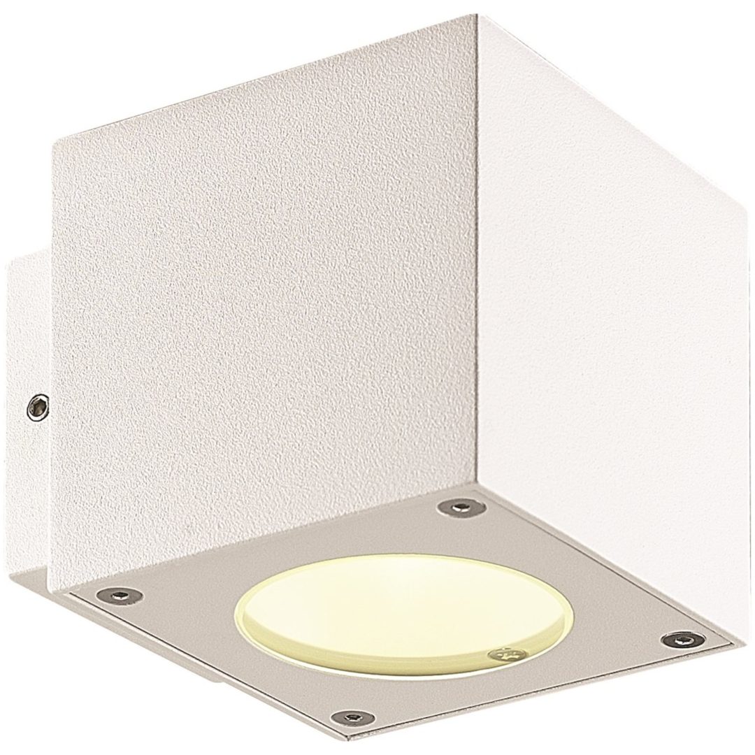 Fasadarmatur Cube, 2x3W, LED, Vit, IP54 MALMBERGS