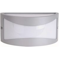 Fasadarmatur Glasgow, Silver, Kupa Opal, E27, IP44 MALMBERGS