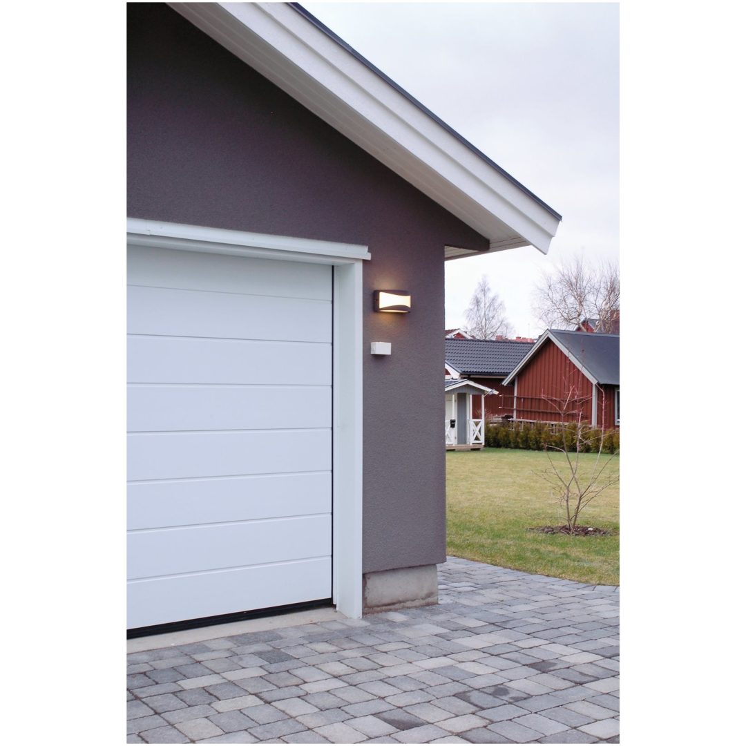 Fasadarmatur Glasgow, Svart, Opal, E27, IP44 MALMBERGS – bild 3