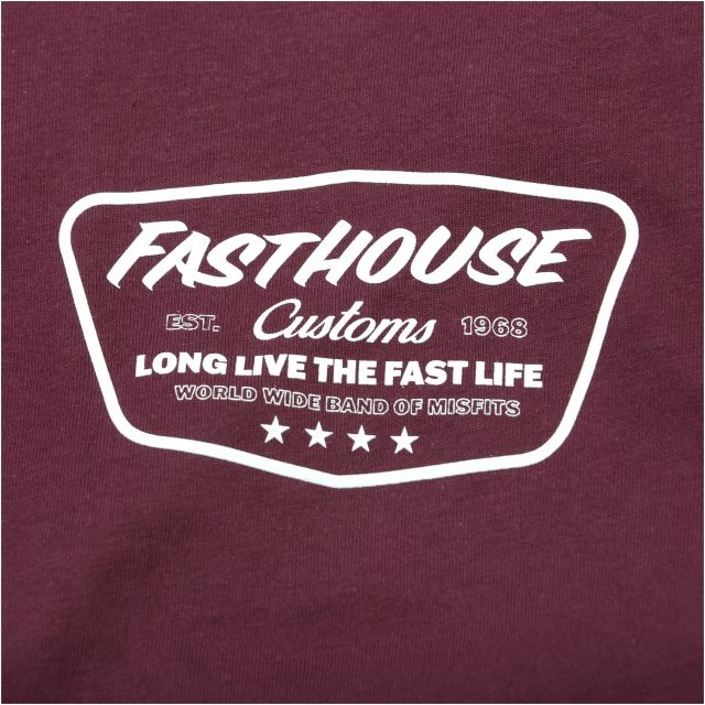 Fasthouse T-Shirt Crest Mörkröd