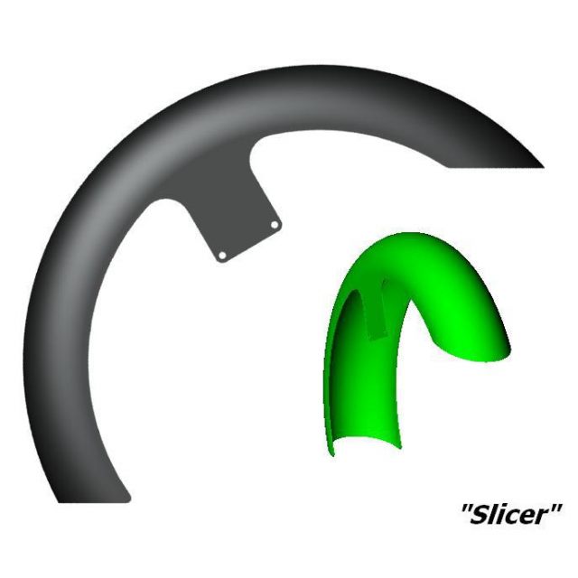Skärm Tire Hugger Front Slicer E-coating KLOCK WERKS