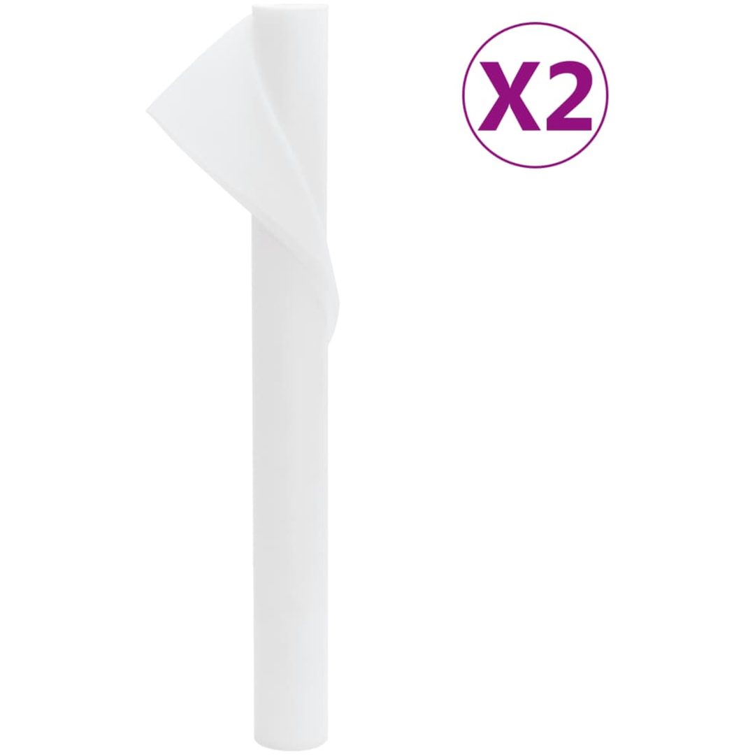 Fiberduk 2 rullar 70 g/m² vidaXL 10 x 1.6 m