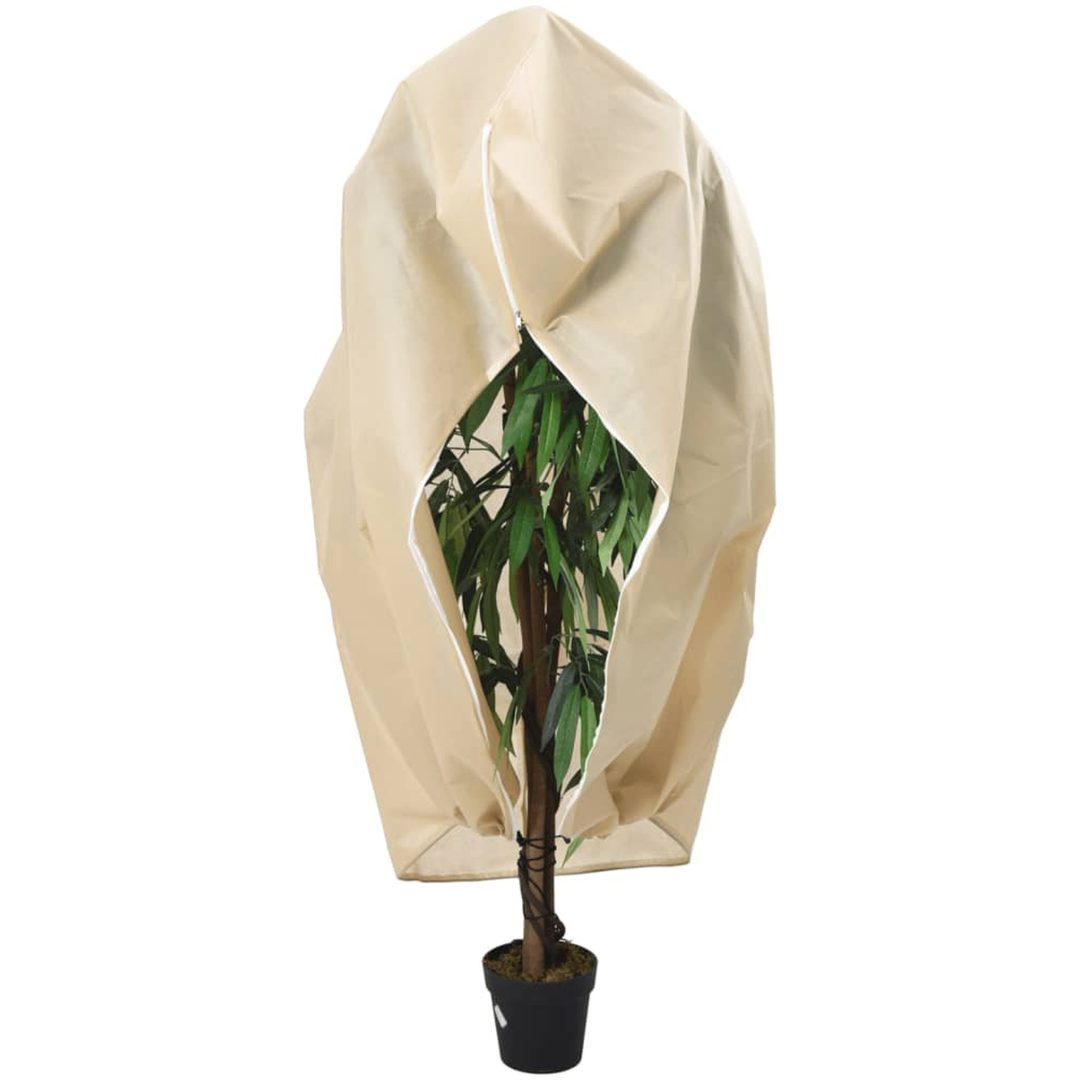 Fiberdukar med blixtlås 10 st 70 g/m² vidaXL 1 x 1.55 m – bild 2