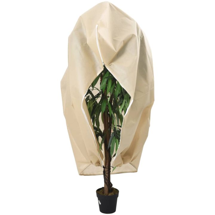 Fiberdukar med blixtlås 10 st 70 g/m² vidaXL 1 x 1.55 m – bild 2