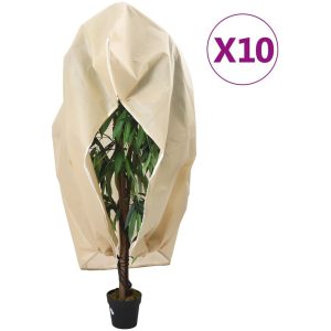 Fiberdukar med blixtlås 10 st 70 g/m² vidaXL